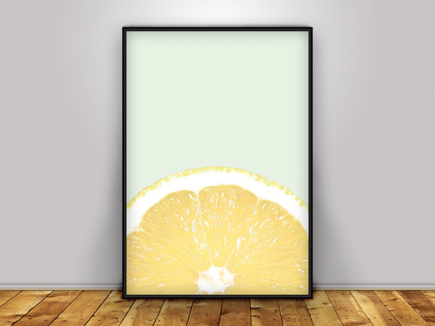Lemon Print Lemon Wall Art Citrus Print Lemon Poster