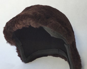 60s Fur Hat / Women's Fur Cloche Cap / Midcentury Winter Hat