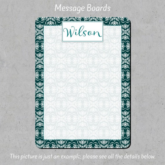 Personalized dry erase board custom memo board Dorm room