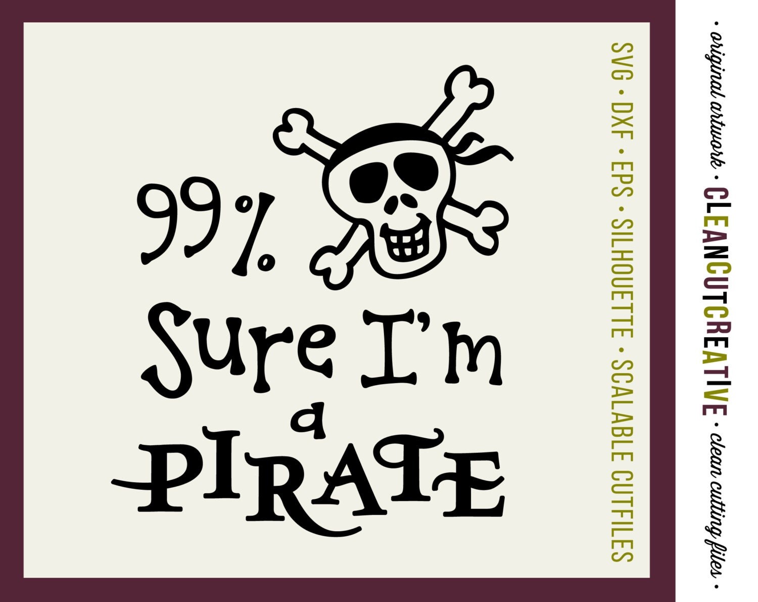 Download Funny Quote Sure Am a Pirate boys SVG boys Studio3 DXF EPS