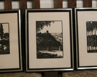 Reduced! Silhouettes, CUT OUT Silhouettes, Vintage Silhouettes, Scenery Silhouettes, Man Cave Art