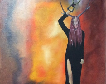Horns, Original Oil Painting
