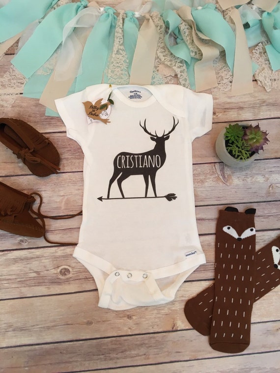 Deer Onesie® Custom Onesie Baby Boy Clothes by BittyandBoho