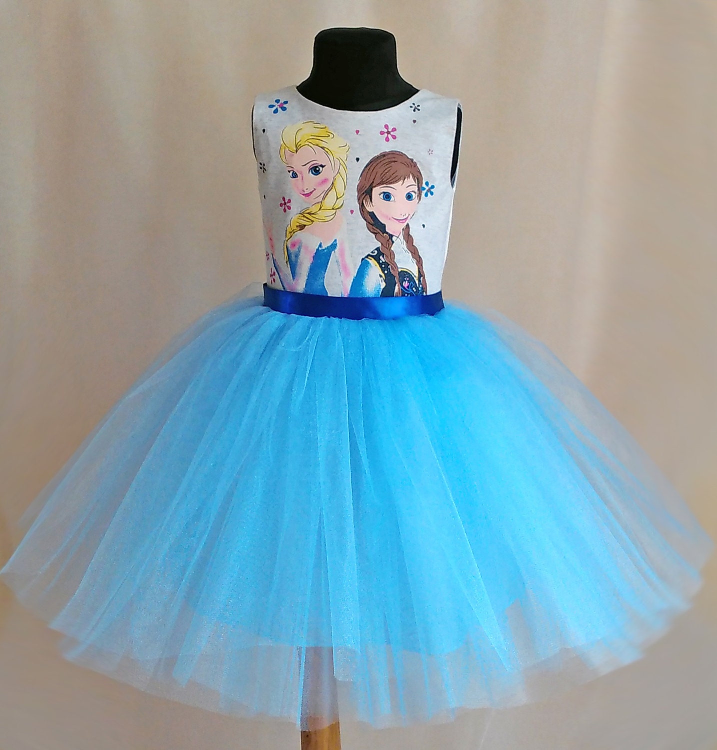 Gentle Disney Frozen Birthday Dress Elsa Tutu Dress Anna