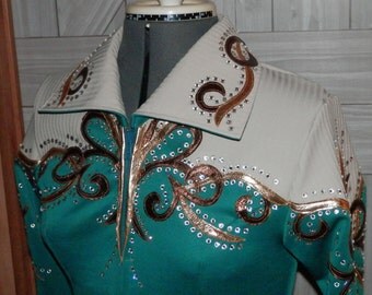 Chemise Horse Show/Rail, slinky marron/rouge et noir neuve, jeunesse
