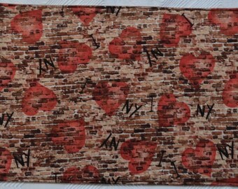 4 I Love New York placemats/2 potholders, reversible placemats, placemats, linens,cloth placemats, gift, birthday gift, potholders