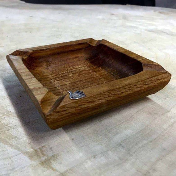 Wooden ashtray by RenovatioImperii on Etsy