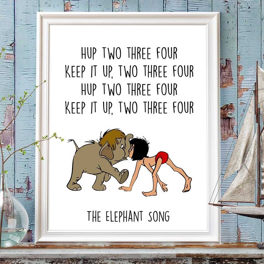 Jungle Book Disney Quotes Junior and Mowgli Printable