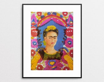 Items similar to 50% Off Frida Kahlo and Guitar Print from my Original ...