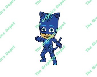 PJ Masks Catboy svg, dxf, studio3, eps, ai files - Download - PJ Masks Cut File, PJ Masks Clipart - Cricut Explorer - Silhouette Cameo