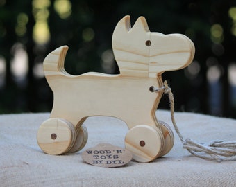 Narla - Handmade Wooden Toy Dog