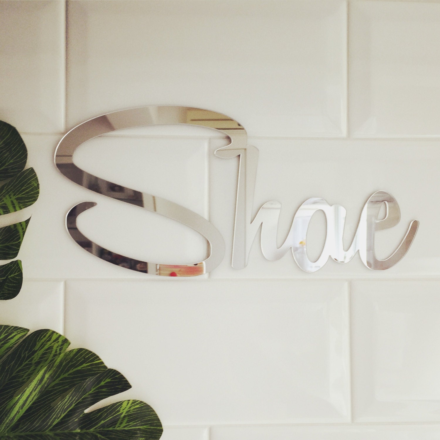 Cursive Name Script home decor custom wall name