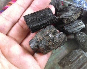 1/2 pound black Tourmaline raw schorl tourmaline lot Crystal bulk stones crystal black tourmaline schorl crystals rough healing crystals