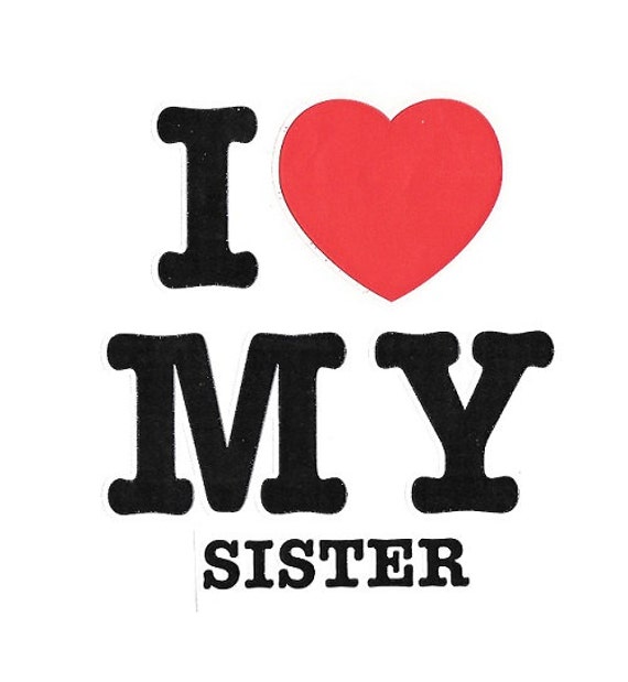 Sister I Love T Shirt Toddler Kid Youth Christmas Gift