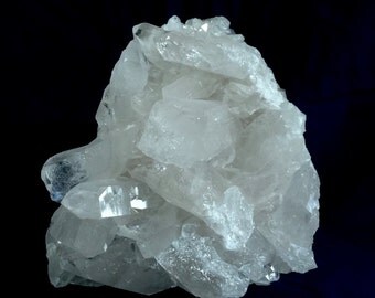 Brazilian Clear Quartz Cluster Lamp || Clear Quartz Point Cluster || Quartz Point || Standing Crystal || Geode Lamp || Nightlight || Boho