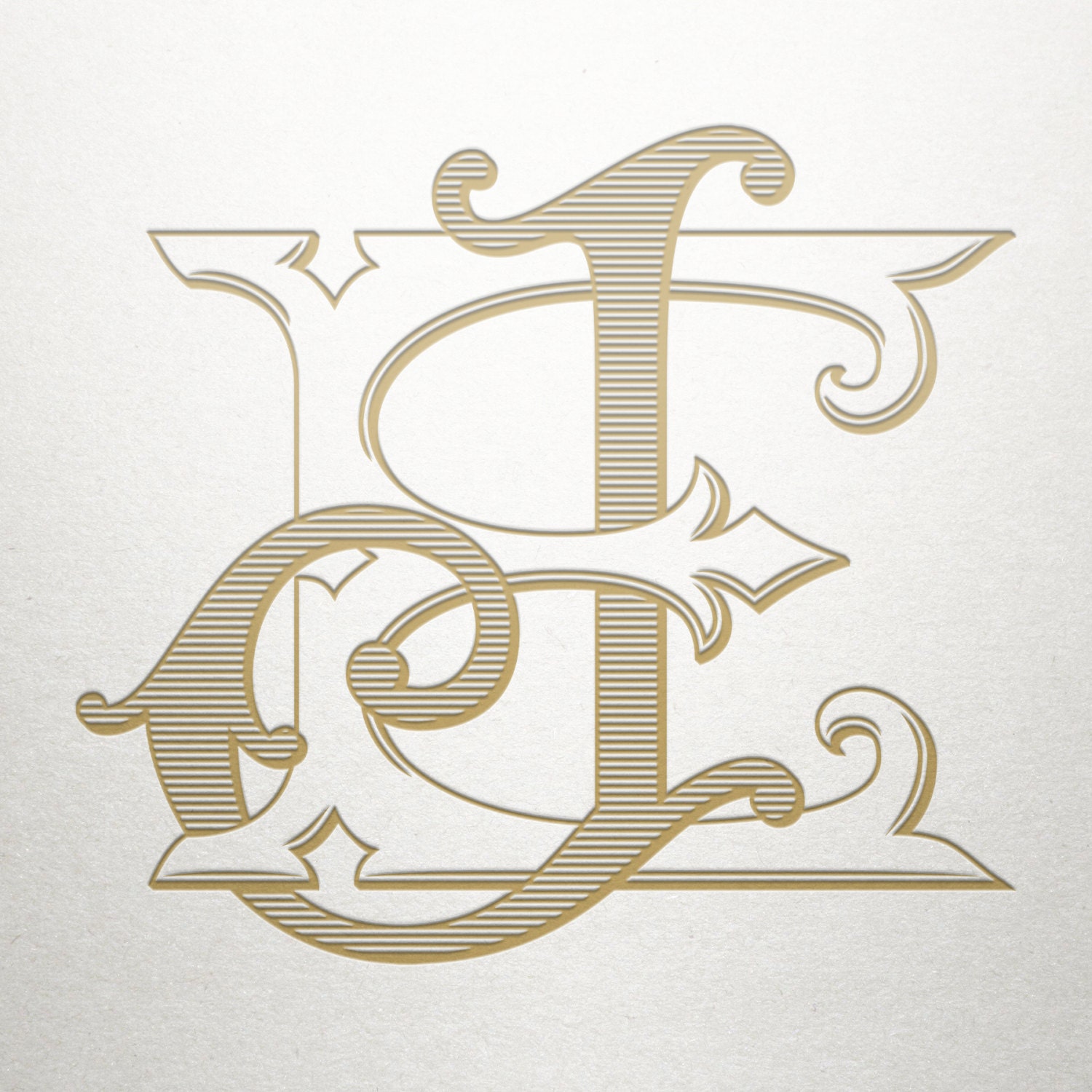 Digital Wedding Monogram EJ JE Monogram Logo Vintage