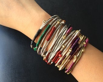 Guitar string bangle guitar string bracelet guitar string jewelry music bracelet layer bracelet