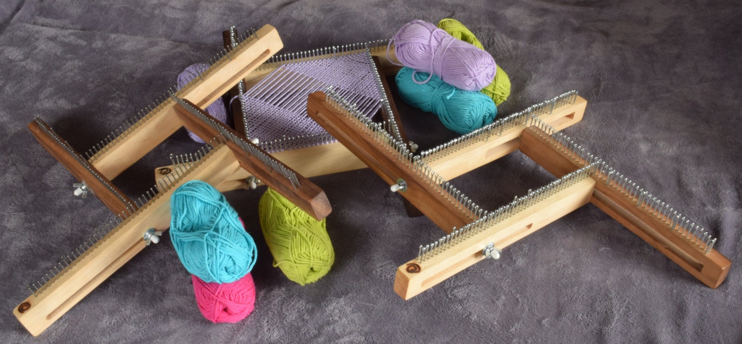 Adjustable Weaving/Knitting Loom by BNDLooms on Etsy