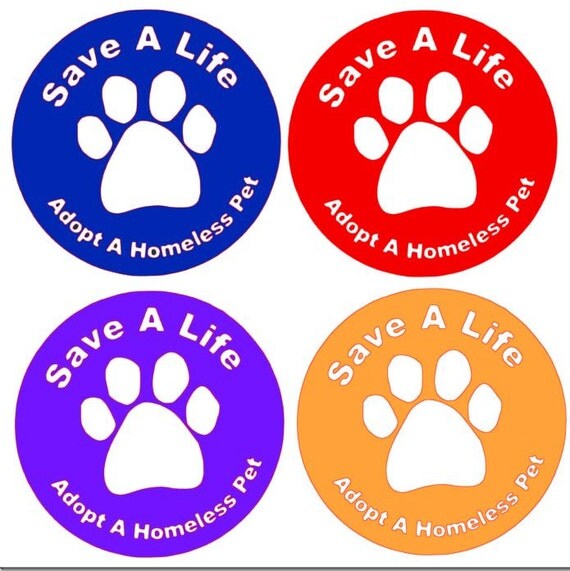 Items similar to Animal Rescue car sticker, rescue dog decals, animal ...