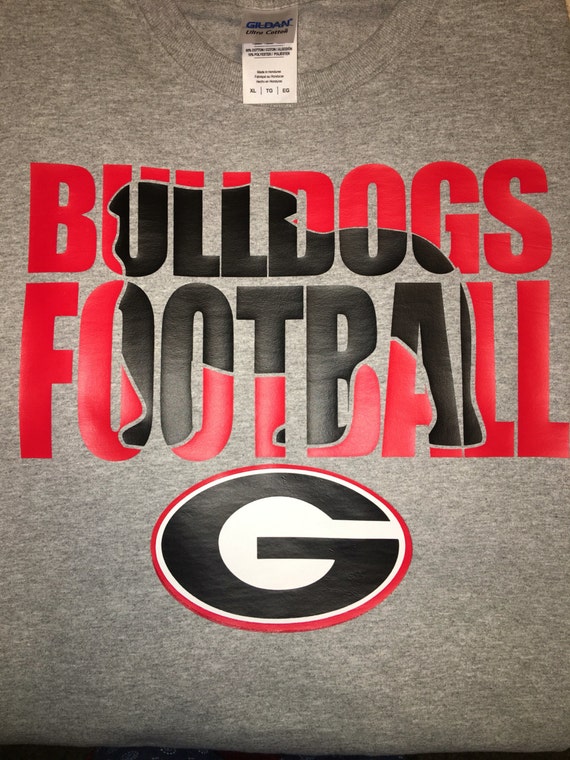 logo vintage uga Georgia Short Bulldogs shirt sleeve