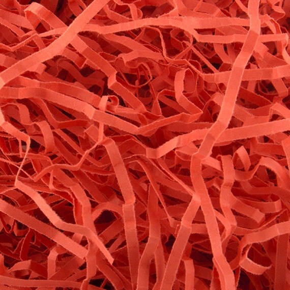 Brick Red Shredded Paper 16 oz Paper Shred by Paperfiller