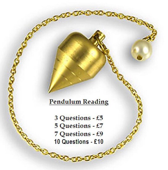 Pendulum Reading 5 Questions by ReadingsWithChloe on Etsy