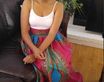 African skirt, African print skirt, African maxi skirt, Dashiki skirt, Ankara maxi skirt, dashiki,African long skirt, African fashion, Women