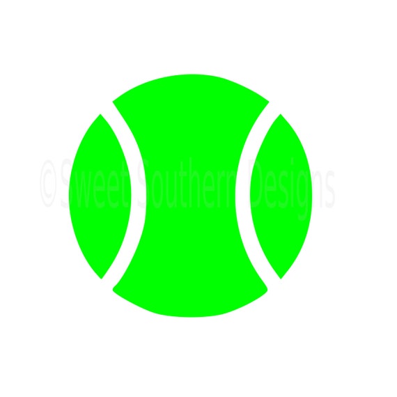 Download Monogram tennis ball SVG instant download design for cricut or