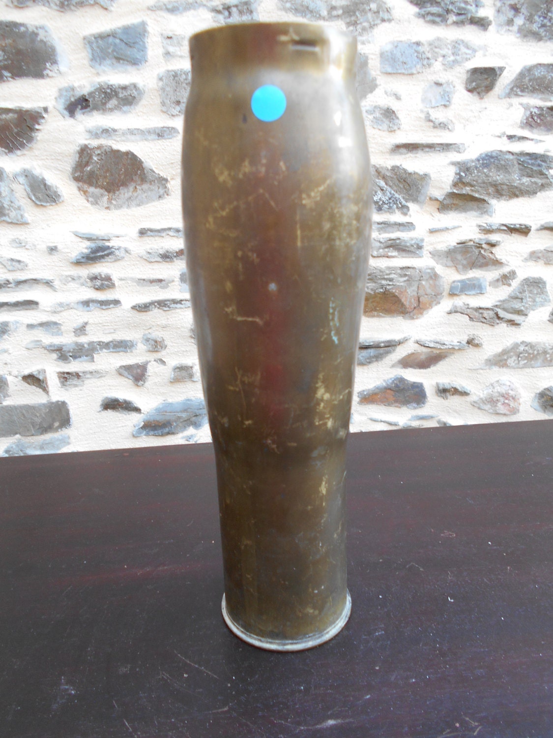 Vintage WW2 M18 75mm Brass Artillery Shell 1943 B