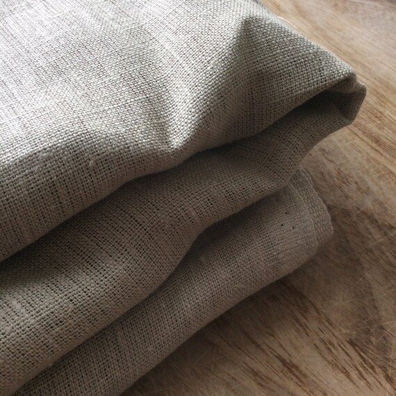 Linen Fabric natural ecofriendly unbleached brown