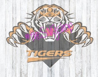 SVG File, Tigers, Tiger roaring, Tigers Logo, Tigers Jumping