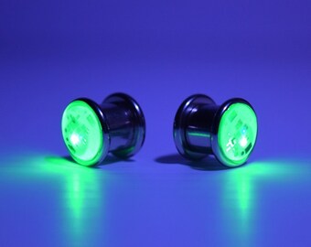 LED Light up Ear Gauge Plug (Size: 10mm - 3/8"- 00g)