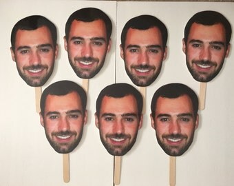 Bridal Shower Photo Prop - Groom Picture on Stick - Photo Prop - Birthday Party Prop - Custom Photo Booth Prop - Funny Big Head Photo Prop
