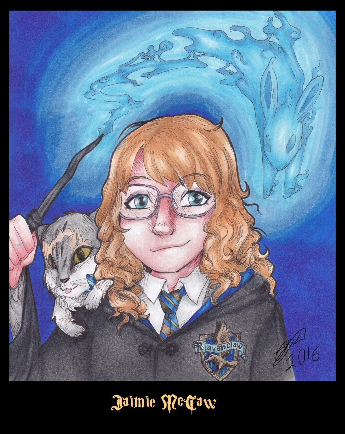 Personalized Hogwarts portraits