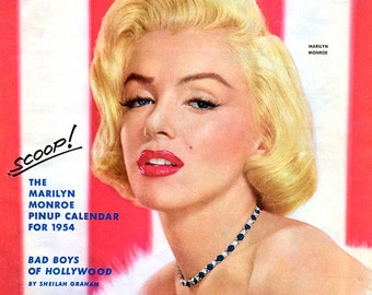 Marilyn Monroe on the December 1953 Cover of Photoplay Magazine - 8X10 or 11X14 Photo of Cover (ZY-241)/(LG-080)