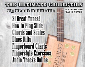 How to Play Cigar Box Guitar - The Ultimate Collection - Book - Music - Tab - Chords - Scales - Riffs
