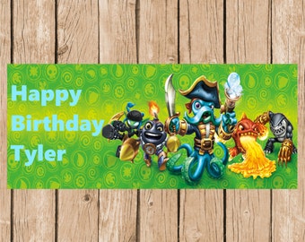 Skylanders Birthday Vinyl Banner