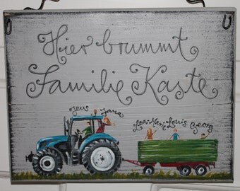 Door plate tractor