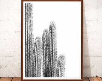 Cactus Print Minimalist Art Minimalist Print Cacti Modern