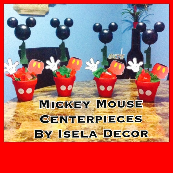 Items similar to 4 Mickey Mouse Centerpieces on Etsy