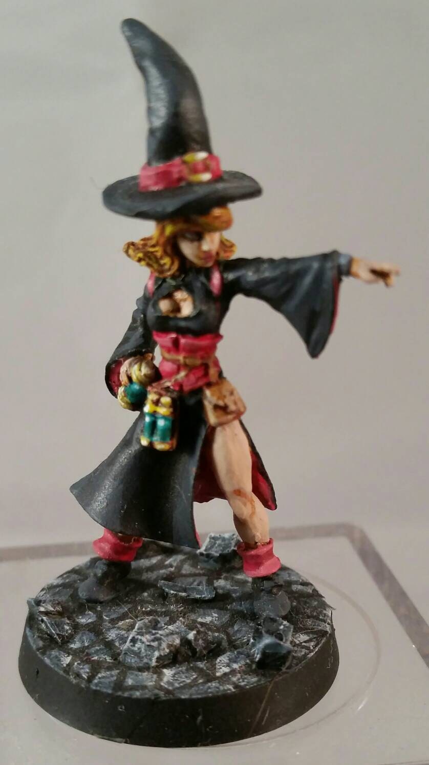 Handpainted Female Wizard Miniature