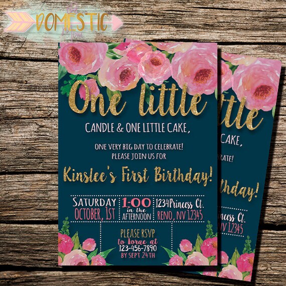 Floral Theme Party Invitation Wording 10