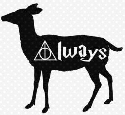 Downloadable Harry Potter Always Deathly Hallows Doe SVG
