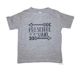 Preschool Stud Shirt -Class of 2029 Shirt - Class of 2030 Shirt - Pre-K Shirt - Boys Preschool Shirt - Toddler School Shirt - Back to School