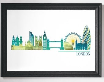 London Wall Art london city poster travel print wall art modern city London Wall Art london city poster travel print wall art modern city