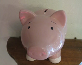 Original Polka Dot Piggy Coin Money Bank