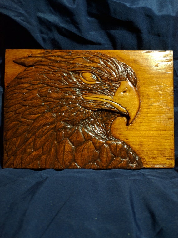 The Sentinel : Eagle relief carving