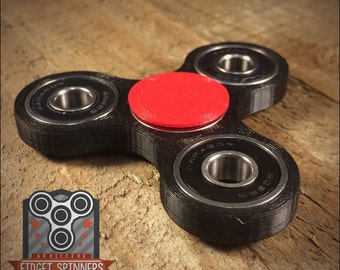 EDC Spinner Tri Bar Fidget Toy with Caps