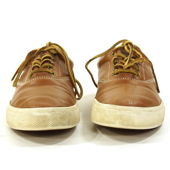 Items similar to 90s Polo Ralph Lauren Leather Deck Shoes / Vintage ...
