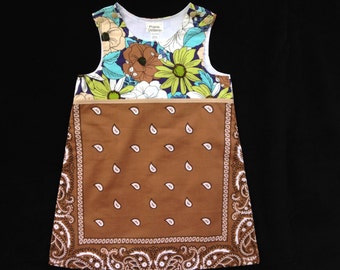 brown bandana dress